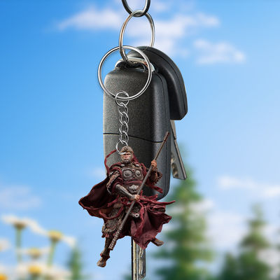 環境に優しいWukong 2D フラットキーチェーン バックパックや自動車用品用のアクリルペンダント
