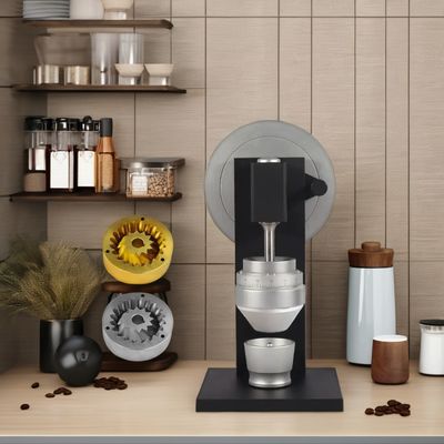 ホワイト アルミ 鉄 ブラッド 手動 家庭用 コーヒー 磨き機 kfj127