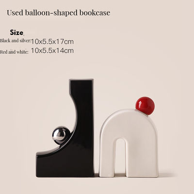 スタイリッシュ セラミック ブックエンド ニッチアートの家庭装飾と本展示用のカスタマイズされたサイズ