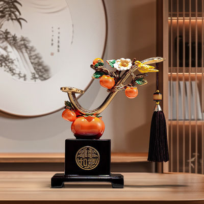 スタイリッシュな静物パターン 芸術家家家装飾のためのペルシモンワインキャビネットとテレビユニット