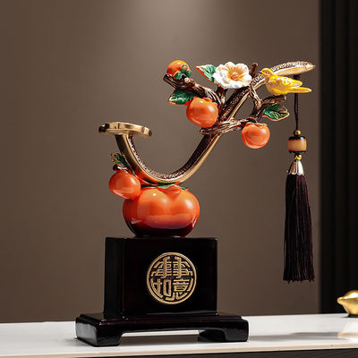 スタイリッシュな静物パターン 芸術家家家装飾のためのペルシモンワインキャビネットとテレビユニット