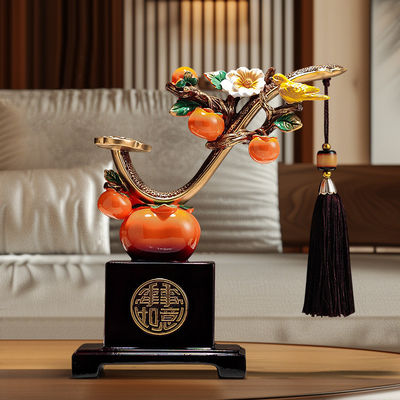 スタイリッシュな静物パターン 芸術家家家装飾のためのペルシモンワインキャビネットとテレビユニット