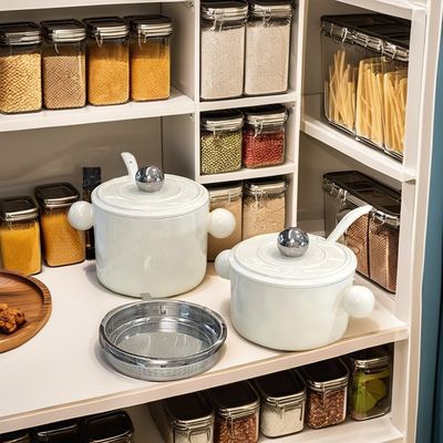 2024 流行セラミック 双耳 心形 ボウル ステンレス スチール 蓋 マイクロウェーブ式 食品容器 インスタントヌードル プリント