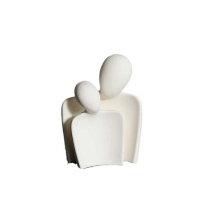 独創的な竹 抽象的な恋人像 陶器芸術彫刻であなたの空間を高めてください