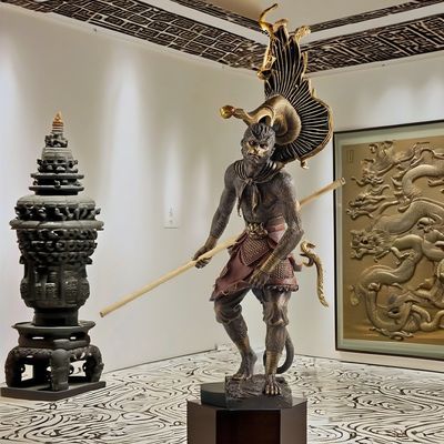カスタム3D合金銅武コン像 ホテルの装飾のための現代的なデザインスタイル