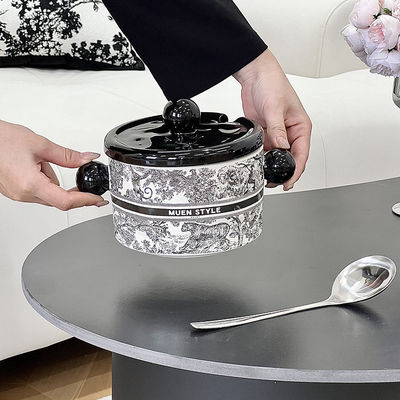 円筒印章 北欧 豪華 セラミック イヤボーセット マイクロ波付き ビジネス ギフト セット 印刷技術