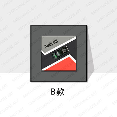 オーダーメイドサイズ モダン アルloy カー 壁掛け 電動 国境を越えた電子商取引 酒店オフィスのための静物装飾