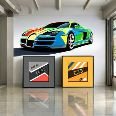 電気合金車壁壁画 家庭のための完璧な装飾 bh6