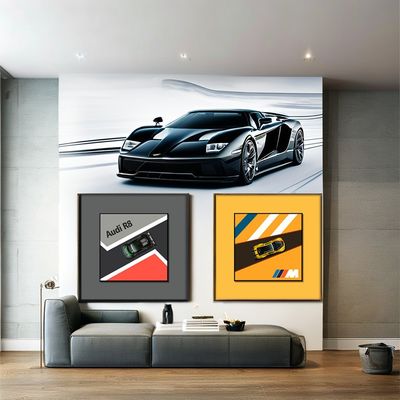 モダン クリエイティブ 電気合金 車の吊り絵 子供の寝室の飾り付け