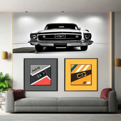 モダン クリエイティブ 電気合金 車の吊り絵 子供の寝室の飾り付け