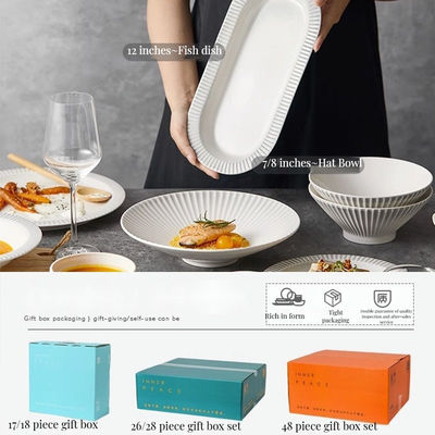 量 1 ノルディック様式 リリーフデザイン モダン家庭用 マットグラス式セラミックテーブルウェア