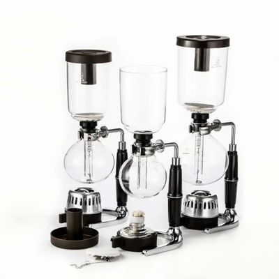 家庭用コーヒーマシンセット 手動調理用 ガラス 持続可能性のあるシフォンポット