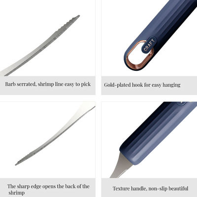 難易度なキャリッジと貝殻除去のためのステンレス鋼の多機能な海産物ツール