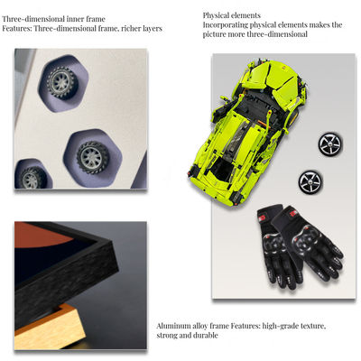 スタイリッシュな水晶ガラス背景壁 現代のデザインの建材ブロックの吊り