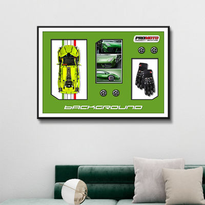 ギャラリー 壁セット カスタマイズされた カラー クリスタルガラス 壁画 豪華 スポーツカー 背景