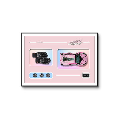 カスタマイズされたカラー壁掛けアート ブロック 4S 車販売店 3D壁画