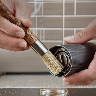 ポータブルエスプレッソツールのための長いハンドルクリーニングブラシ 浴室の手作りスタイル