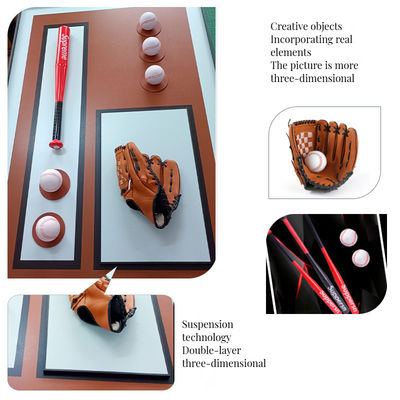 電気 掛け野球 壁画 ポストモダン 家庭用 オフィス ホテルの装飾