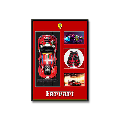 モダン スポーツカー 壁壁展示枠 電気 カスタムスタイル サポートされたアートテーマ