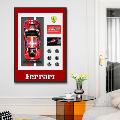 モダン スポーツカー 壁壁展示枠 電気 カスタムスタイル サポートされたアートテーマ