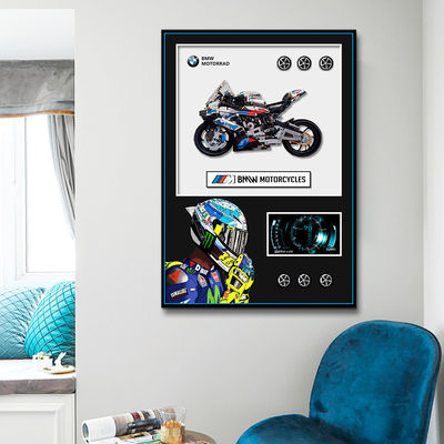 現代家具 グラス クリスタルビルディングブロック 高級 スポーツカー 壁画展示