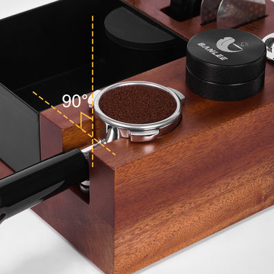 レストラン コーヒー ツール ステンレス スタンド 58mm の木製の多機能ノックボックス