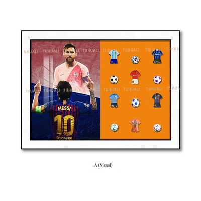 現代サッカー 壁アート 電気ビルディングブロック リビング 室内装飾用のハングング形式