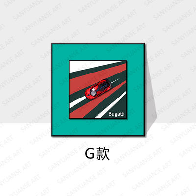 オーダーメイドサイズ 現代の合金車 掛け絵 子供の寝室 ギャラリー 壁セット
