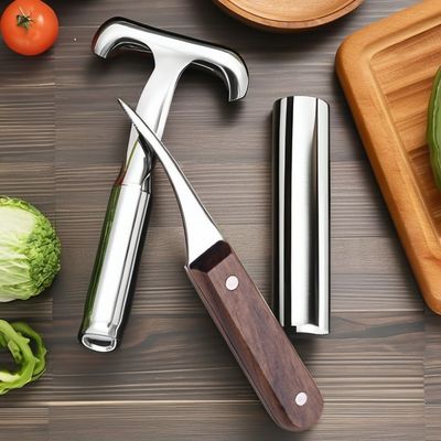 魚の腹を切ったり皮を剥ったりする難用ステンレス鋼のキャベツ皮革ナイフ