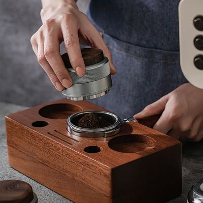 プレスコーヒーパウダー 器具 タイプ カフェ 改造 環境にやさしい 木材カバー ストレインダー