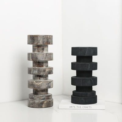 クリスマスパーティの飾り付けのための手造りの近代的な大理石のキャンドルホルダー 天然石のスタンド