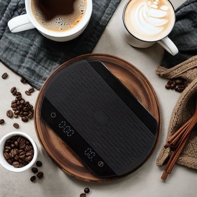 ミニデジタルスケール シリコンパッド コーヒー・ティー・ツール USB 電子 防水 3kg/0.1g