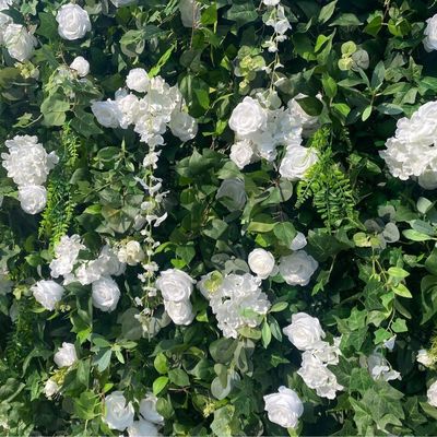 母の日と結婚式の車 3D布 花の壁飾り 現実的な緑の植物