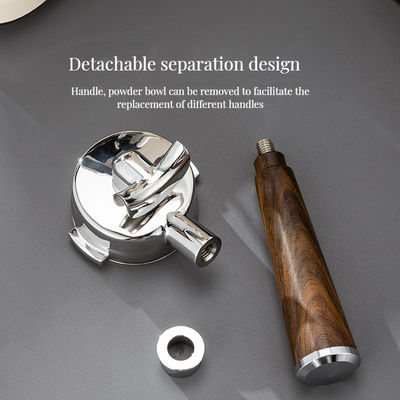 マシッドウッド ハンドル コーヒー ティー ツール ユニバーサル 交換 底のない酸っぱな枝