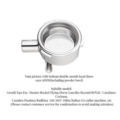 マシッドウッド ハンドル コーヒー ティー ツール ユニバーサル 交換 底のない酸っぱな枝