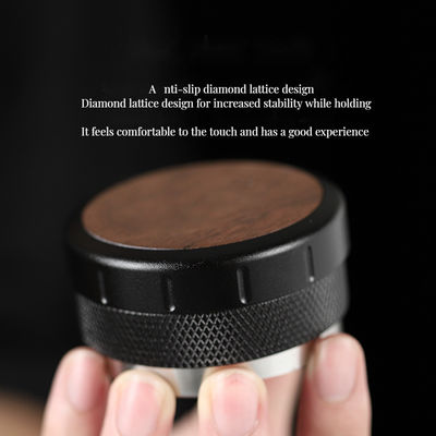NO 2024 ポータブル エスプレッソ カフェ 高さ調節可能 ノート木 不同鋼ベース 51MM 53MM アルミニウム バリスタ ツール