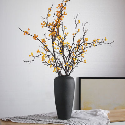 陶器瓶 不規則な形 中国様式 花の飾り付けとテーブルガーデン