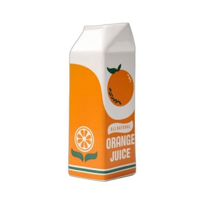 クリエイティブなオレンジフルーツデザインで水栽培の花の配置のための現代的なテーブルテーブルバザ