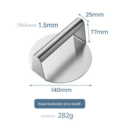 不粘性表面バーガープレス スクウェアステンレス鋼のグリリングツール