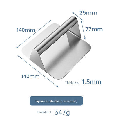バーベキュー 屋外料理用 布のアプロン ステンレスステール スクエアバーガースプレーヤー