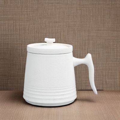 クラシックホワイトポルセランデザイン 900cc セラミックティーポット&amp;コーヒーカップセット 250ml