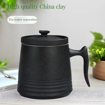 900ccセラミックティーポット 白いポルセランでセット 快適なコーヒーカップとエレガントの皿