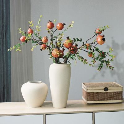 ノルディックデザイン クレイ 卓上鍋 ユニークな 豪華 白色陶器瓶 ポストモダン様式