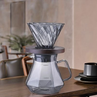 オフィス用飲料類 コーヒー・ティーセット 耐久性 透明性 ボロシリケートガラス滴水器
