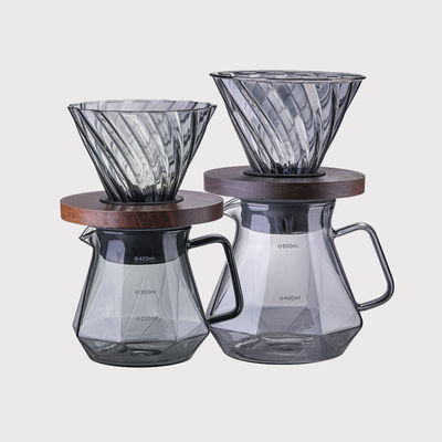 オフィス用飲料類 コーヒー・ティーセット 耐久性 透明性 ボロシリケートガラス滴水器