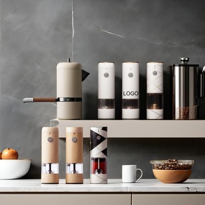 セラミック・バー・コアで塩・ペッパー・ミール ステンレス・スチール ミニ電気磨機セット