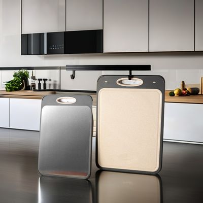 304ステンレス鋼切断板 環境に優しい竹 方形デザイン 防菌プラスチックフレーム