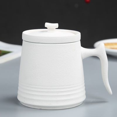 900cc セラミックティーポットセット コーヒーカップと皿 シンプルホワイトポルセランデザイン