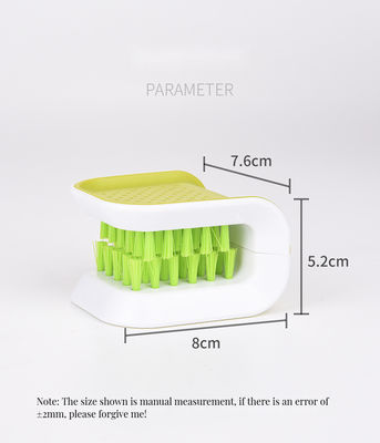 環境に優しいブレードスクルーブブラシ付き 白色多機能キッチン用器具クリーナー