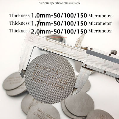 コーヒー・ティー・ツール 58mm サイズ 精密抽出のためのステンレス・スティール・パック・スクリーンフィルター